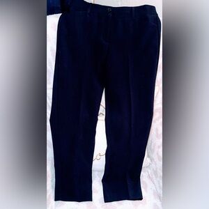 Women’s Talbot Hampshire navy blue straight leg ankle pants size 8 petite